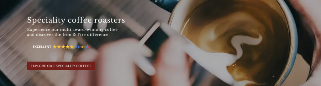 Iron & Fire Coffee Home Page